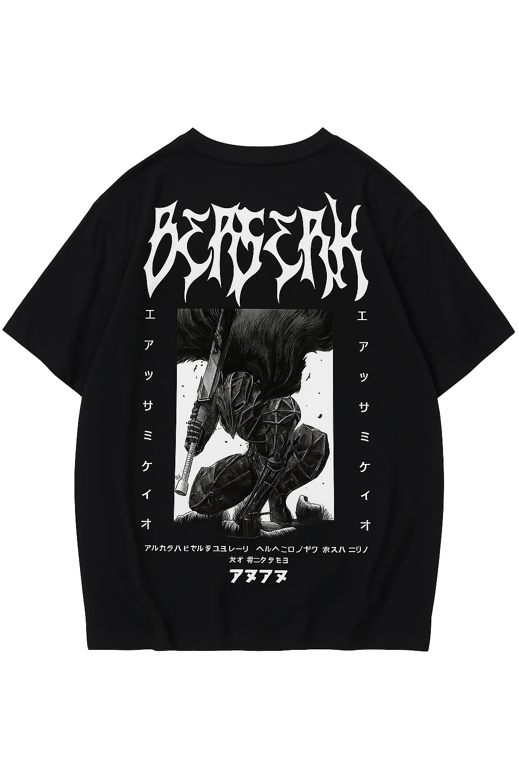 Oversized Anime Graphic Tee – Black Edition