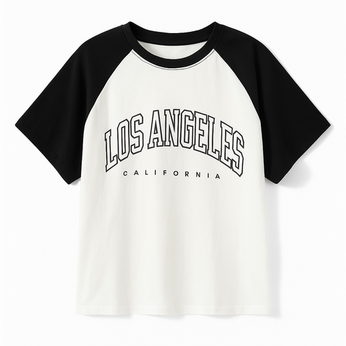 "Los Angeles California" Varsity Tee – Monochrome Mood