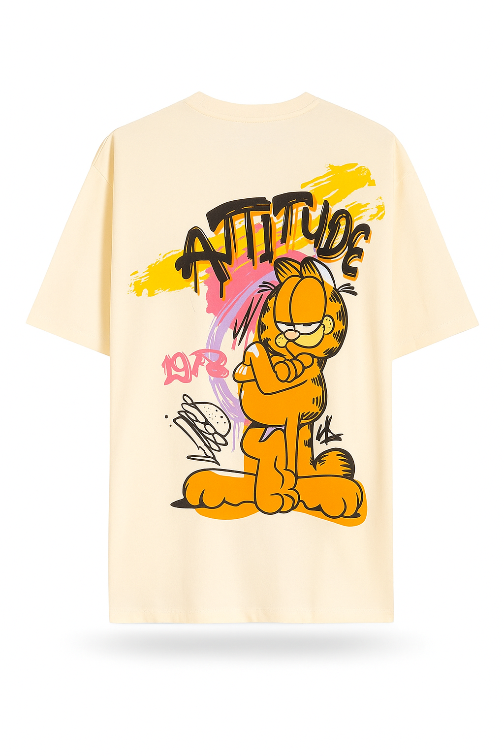 Garfield "Attitude Mode" Oversized Tee – Sass Level: MAX